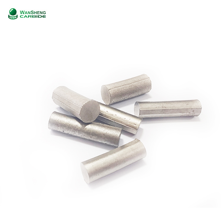 Non-standard shaped steel-bonded cemented carbide for tungsten titanium cast high iron alloy rod